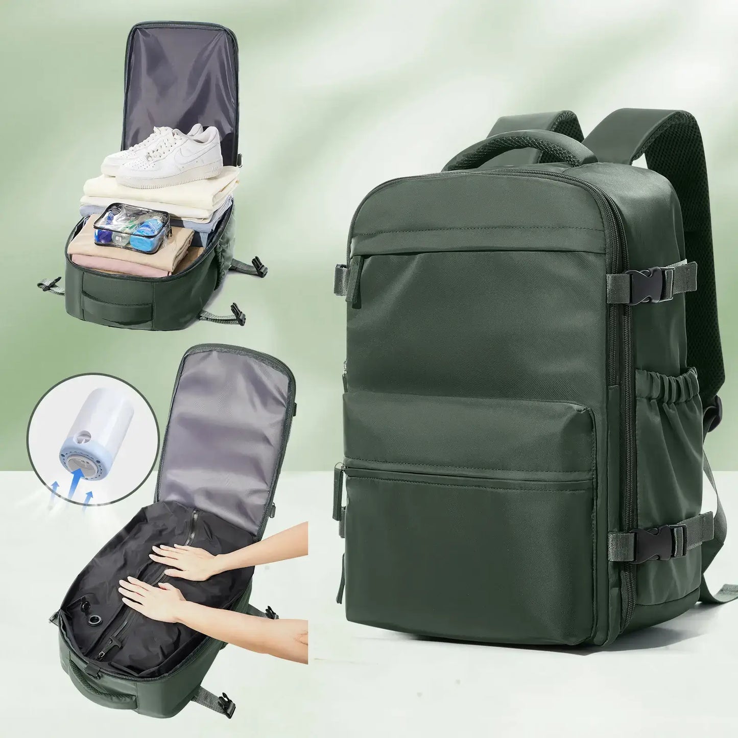 Femme Travel Backpack™ – Pack 2x More, Skip Airline Bag Fees.