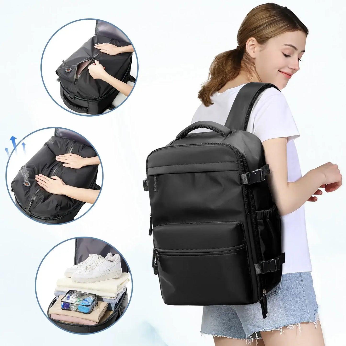 Femme Travel Backpack™ – Pack 2x More,  Skip Airline Bag Fees.